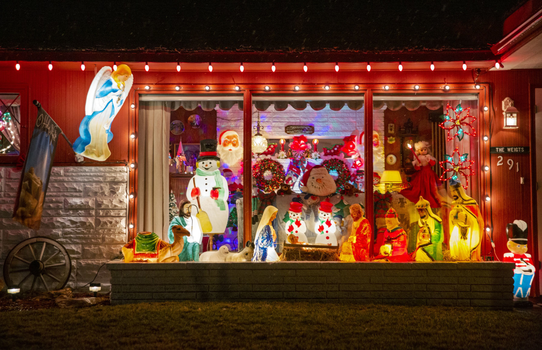Christmas lights in Twin Falls